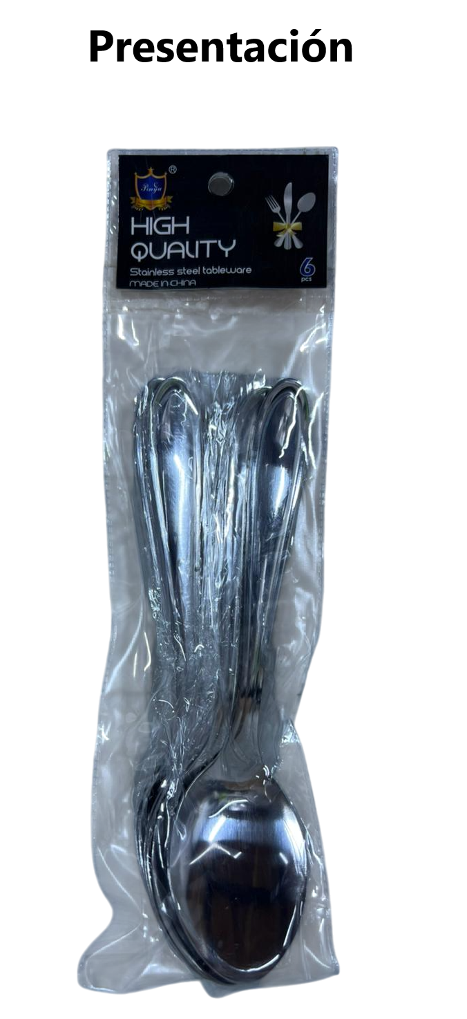 Cucharas de 19cm con diseño clasico