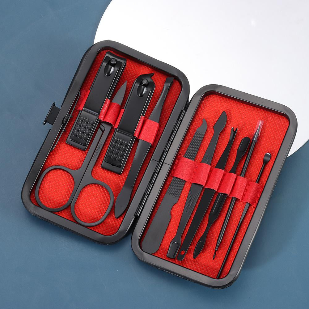 Set de Manicura y Pedicura de acero inoxidable - 10 en 1