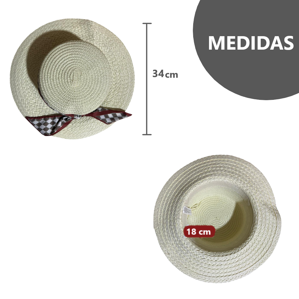 Sombrero con Listón elegante