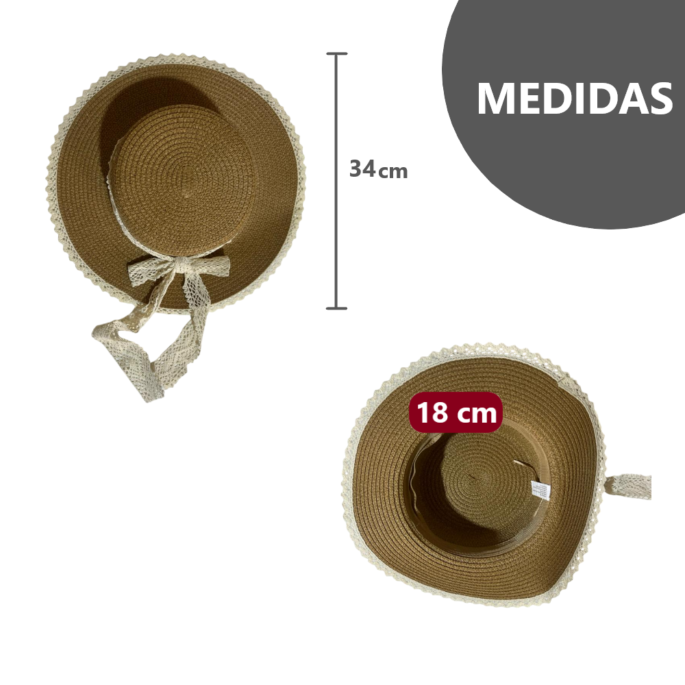 Sombrero con Lazo delicado y elegante