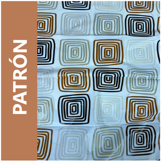 Cortina de ducha 180x180 cm con 12 ganchos diseño variado