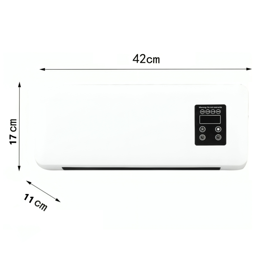 Calefactor Climatizador Eléctrico De Pared 2 En 1 - Frío y Caliente