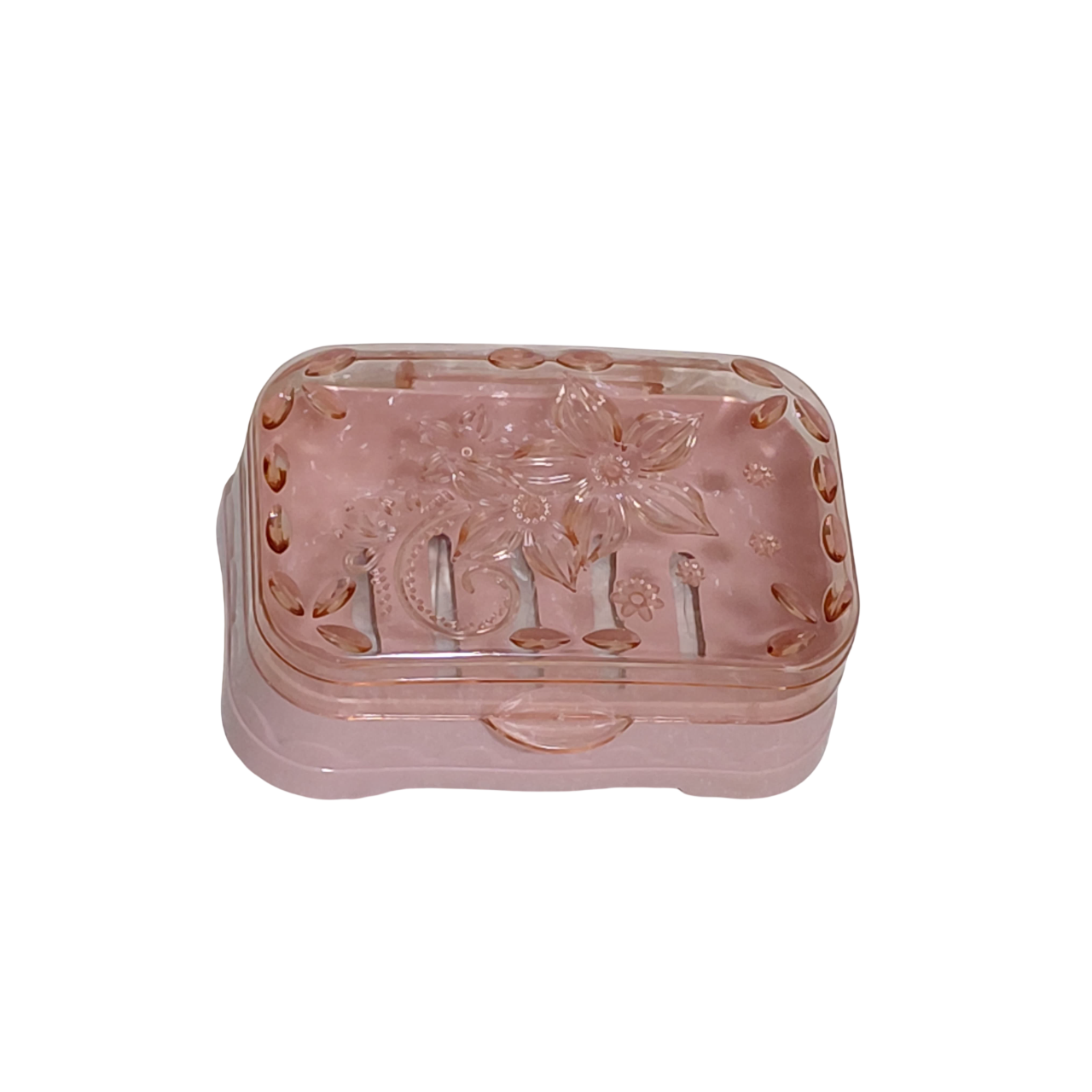 3 Jaboneras con diseño a flores