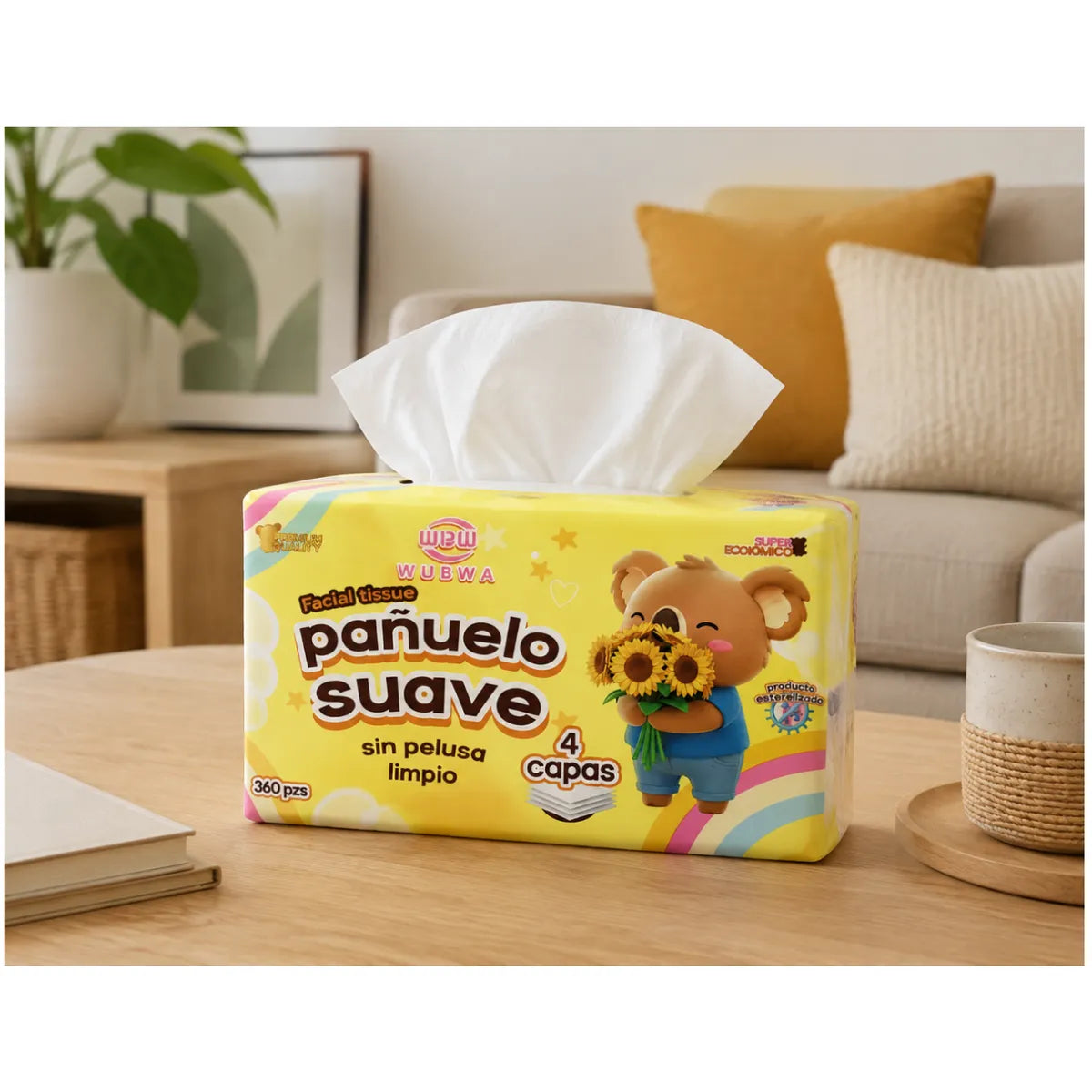 10 Paquetes con 360 Servilletas de papel tissue Desechables