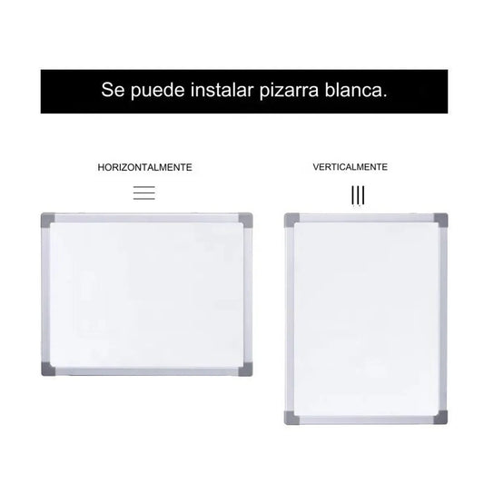 Kit 2 Pizarra blanca doble cara M - 40x30