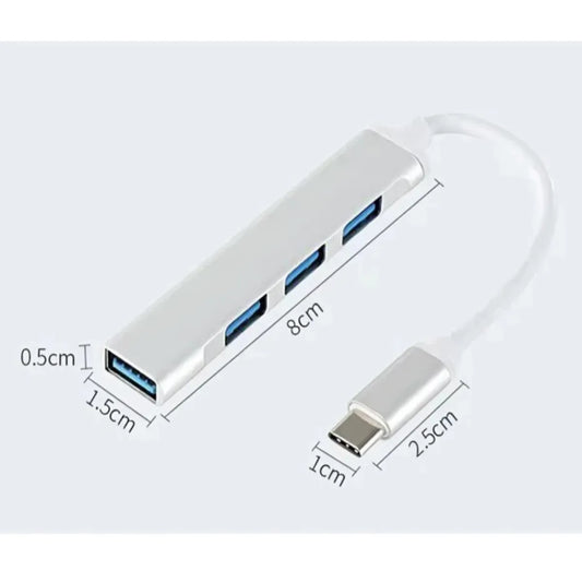 Adaptador Múltiple USB tipo C 4 en 1