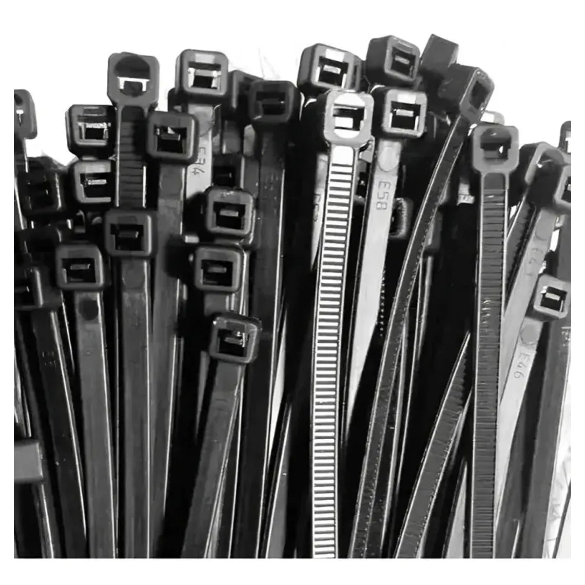 Pack x1000 Precintos de Seguridad 300mm x 5mm - Negro