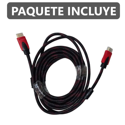 Cable HDMI Alta Velocidad de 5 Metros Trenzado | Full HD 1080P para TV, PC y Consolas