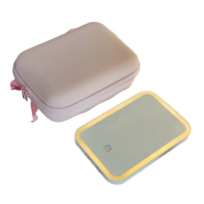 Bolsa de Maquillaje estuche neceser con Espejo con Luz LED