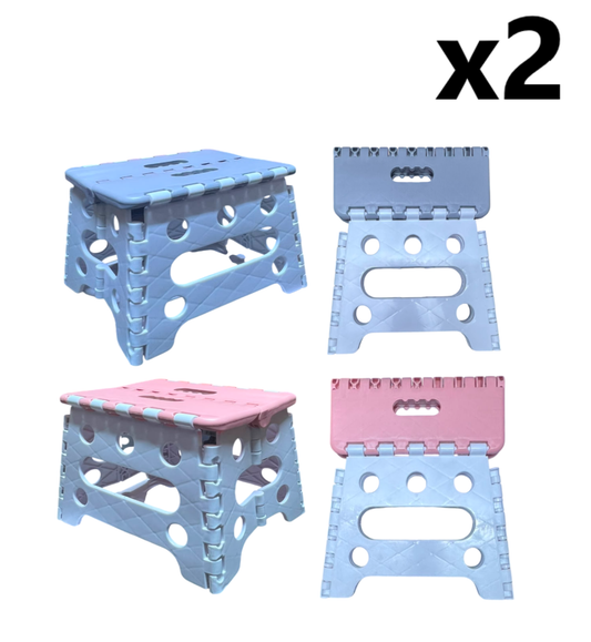 2 Mini sillas banquito 16cm ALTO plegable