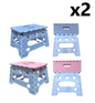2 Mini sillas banquito 16cm ALTO plegable