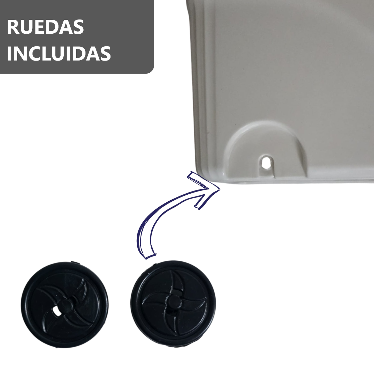 Packs de Organizadores Contenedores de almacenamiento con ruedas