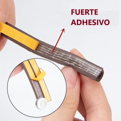 Burlete Adhesivo Para Puertas y Ventanas Color Blanco 6m - colores