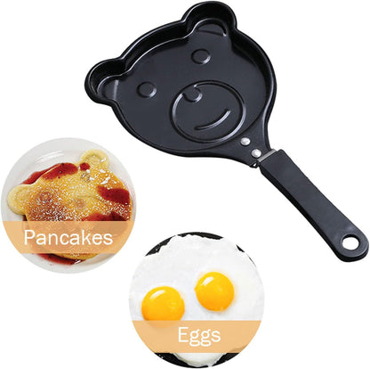 Pack x3 Mini Sartén Antihaderente Oso gato y Sapo -  27x13 Cm