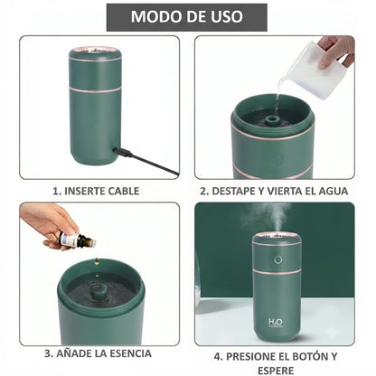 Humidificador Difusor Geller con luces Led - 350ml