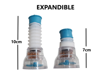 2 Adaptadores Rociador Caños Filtro de Agua Ahorrador - Azul y Verde