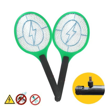 Pack x2 Raquetas eléctricas 50cm matamoscas y recargable