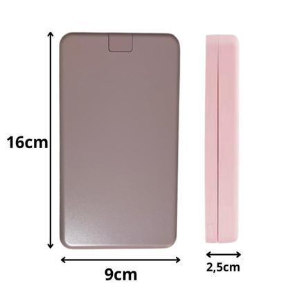 Estuche Pequeño de Maquillaje con Espejo con Luz LED 360º