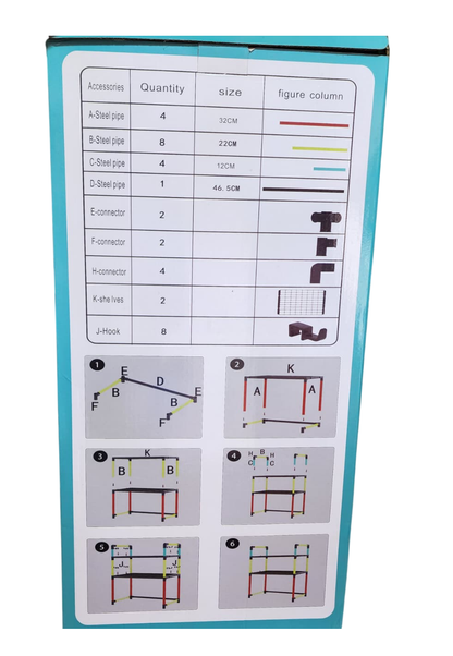 organizador de cocina de 2 niveles - negro