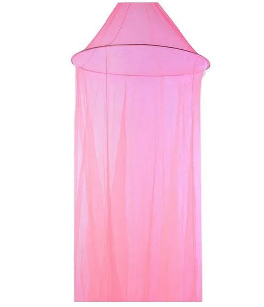 Malla Mosquitera cortina para cama tipo cúpula-Rosado