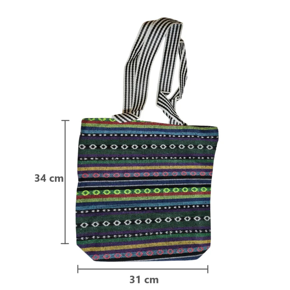 Bolso de 34x31x12 con cierre de poliéster tejido oscuro