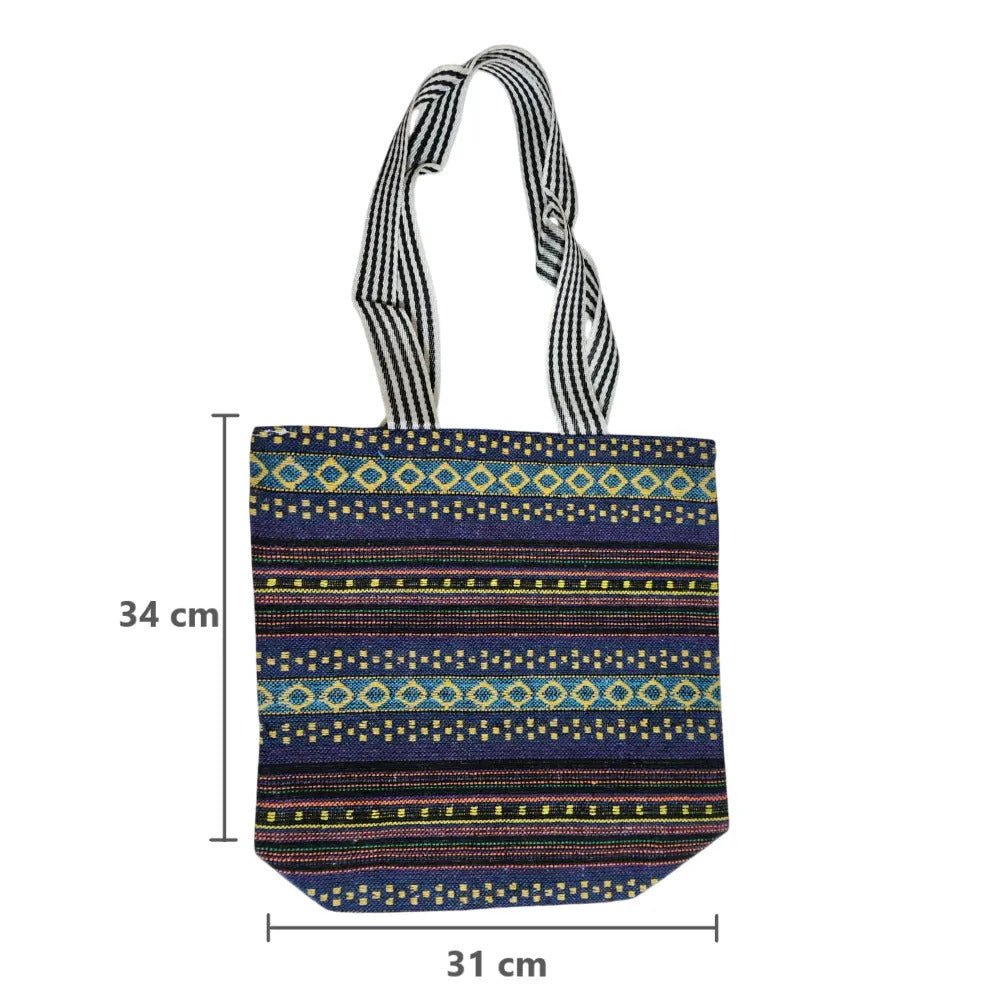 Bolso de 34x31x12 con cierre de poliéster tejido oscuro