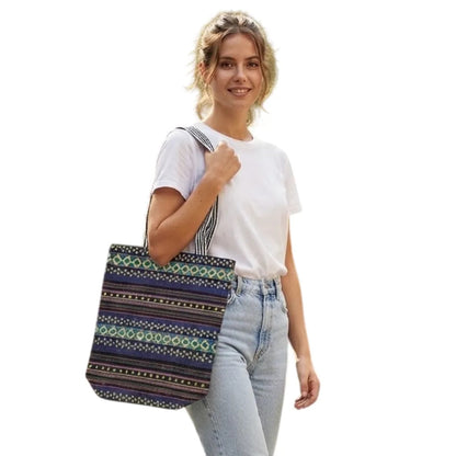 Bolso de 34x31x12 con cierre de poliéster tejido oscuro