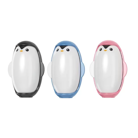 Pack x3 Quita pelusas de pingüino tipo rodillo lavable con fuerte adhesivo - Colores aleatorios