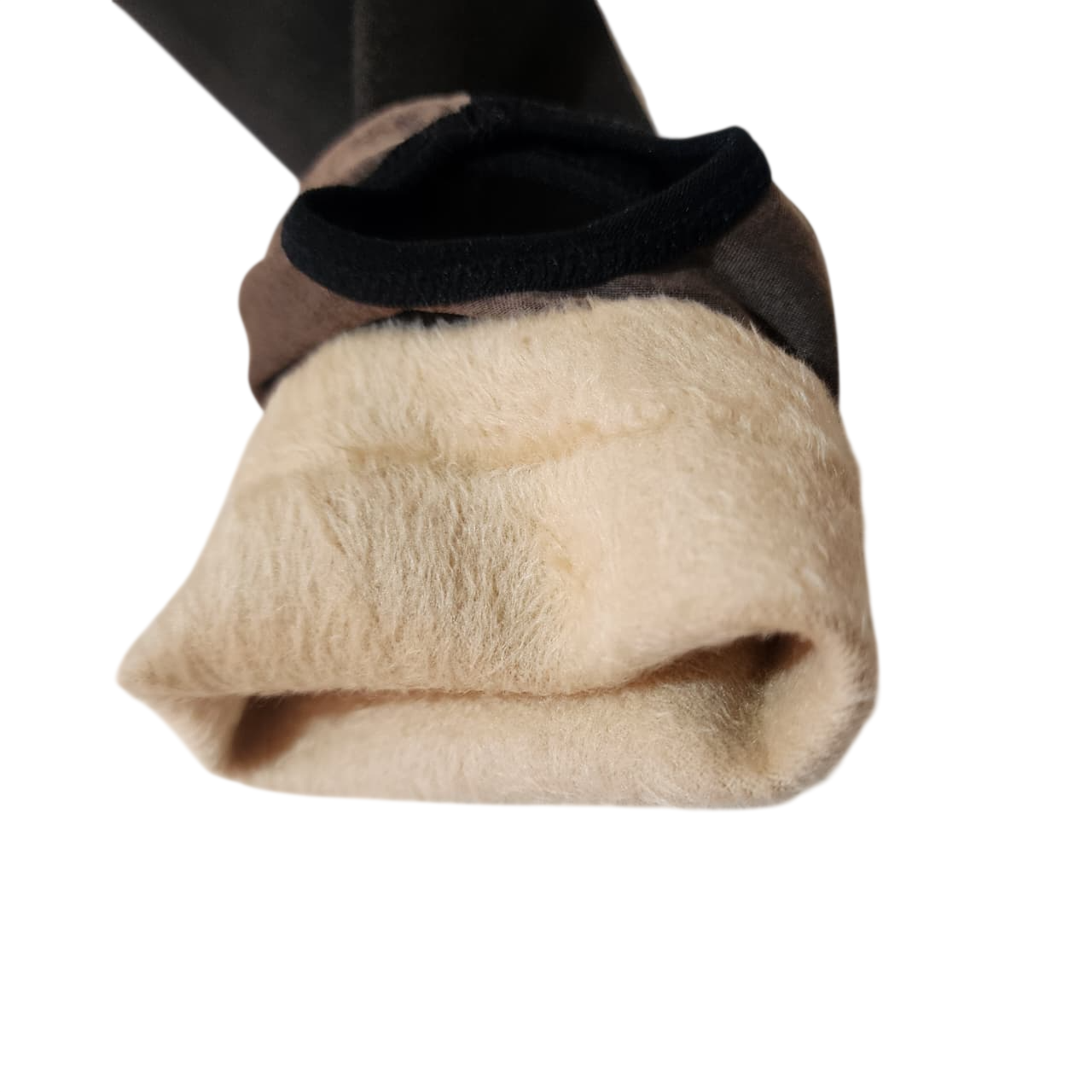 Panty con salida de pies y acolchado - color oscuro