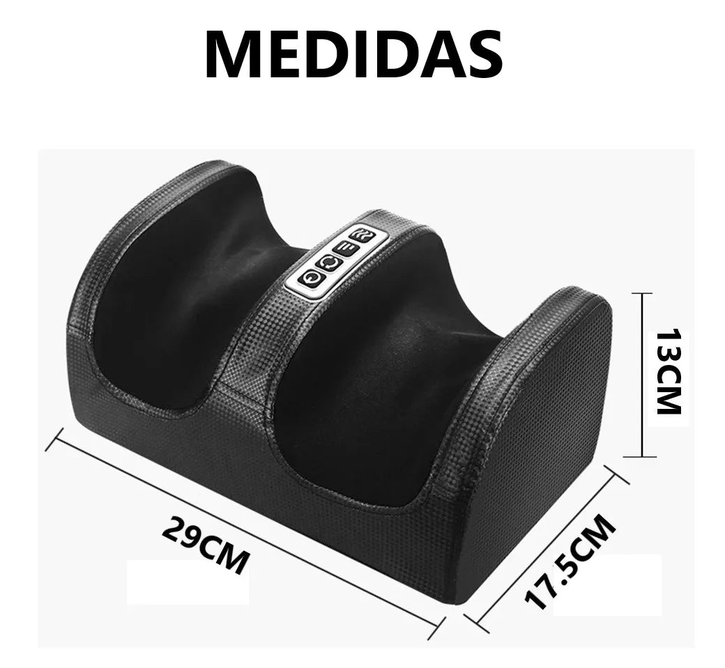 Masajeador de pies con 2 cabezales - NEGRO