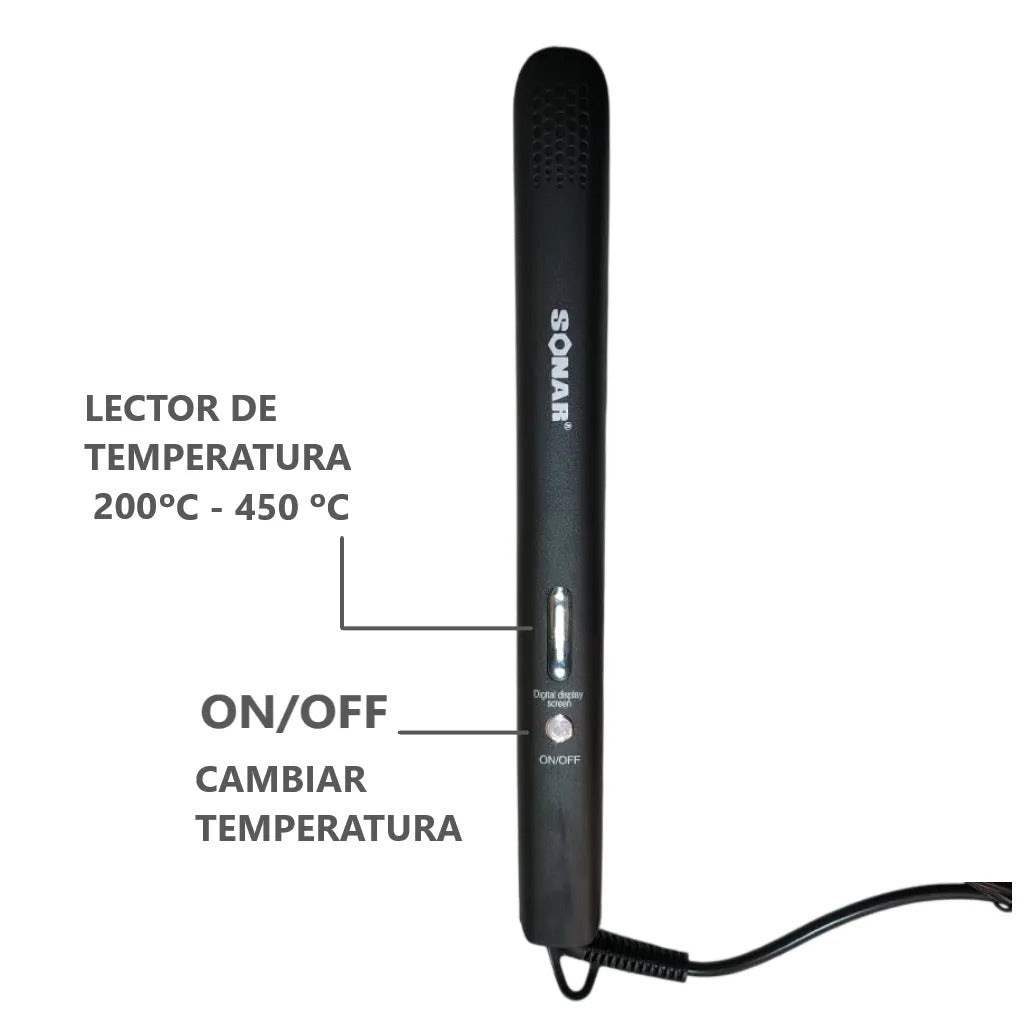 Plancha De Cabello Cerámica 5cm grosor