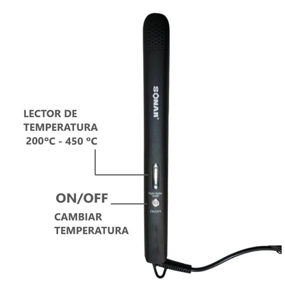 Plancha De Cabello Cerámica 5cm grosor