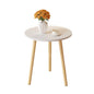 Mesa de café Auxiliar Redonda de Madera Prensada con Diseño Minimalista