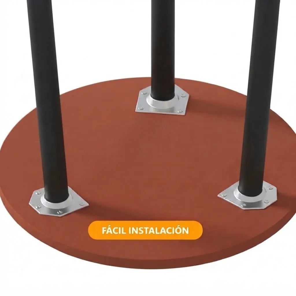 Mesa de café Auxiliar Redonda de Madera Prensada con Diseño Minimalista