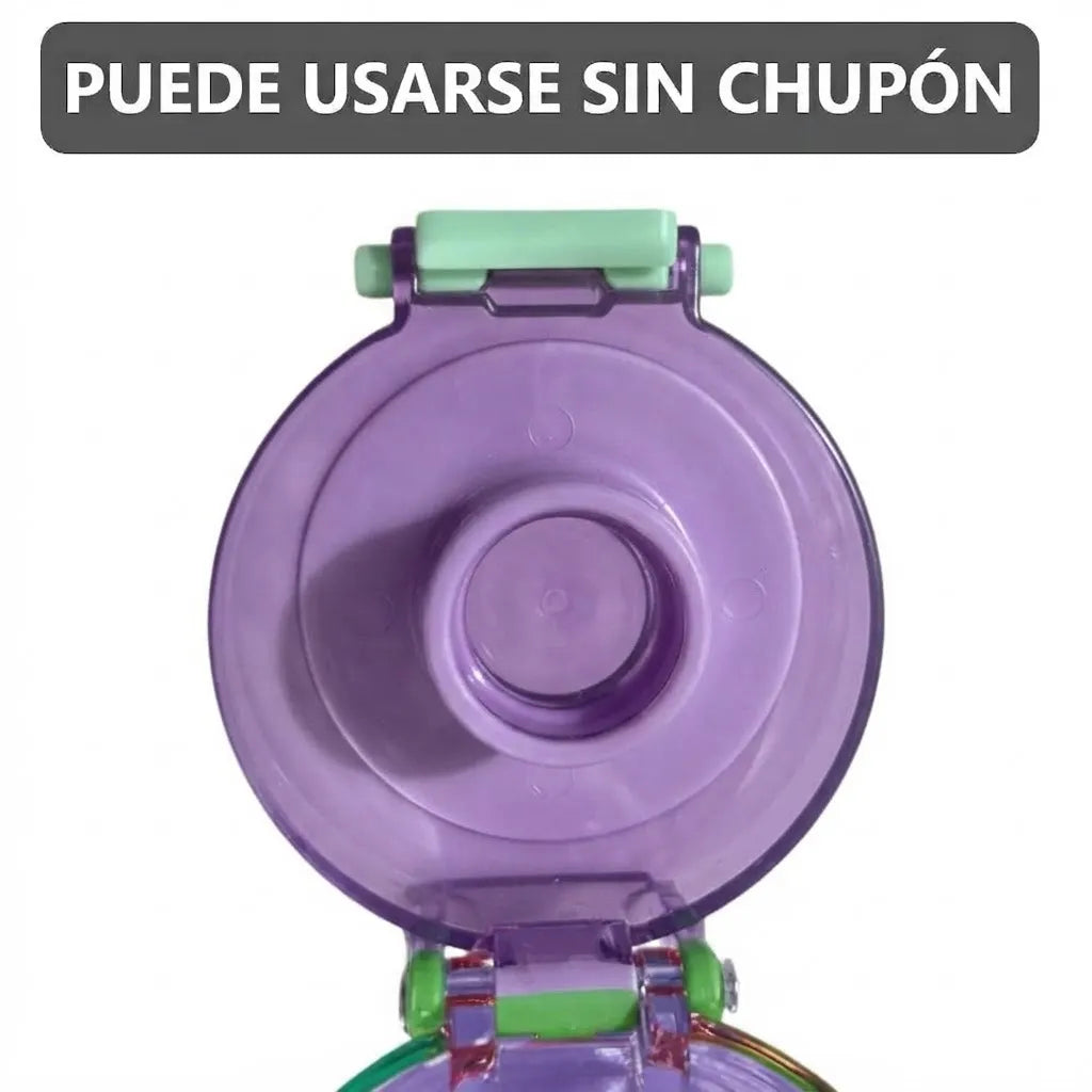 Tomatodo con boca gruesa botella de 1 litro - Morado