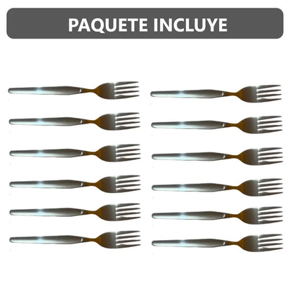 Pack x12 tenedores pesados 30g - 19 cm