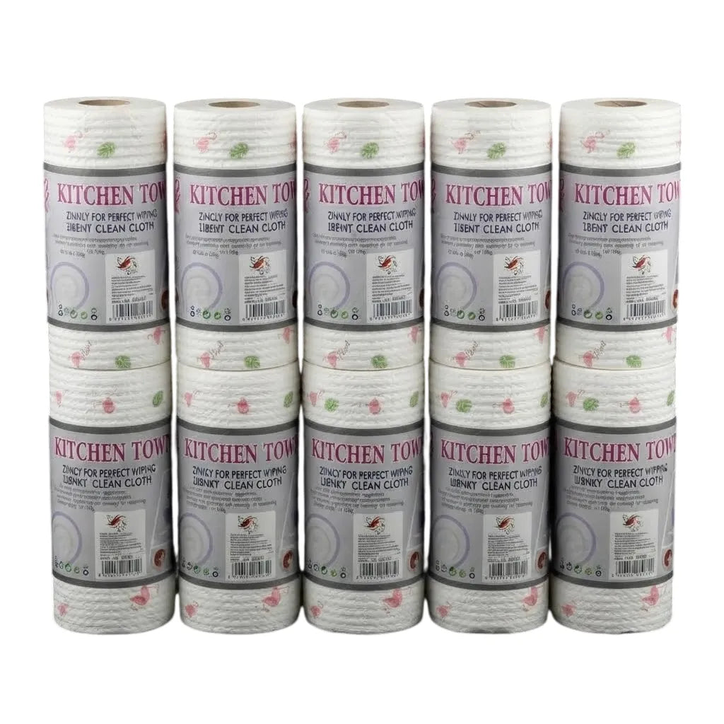 10 Rollos de papel toalla desechable