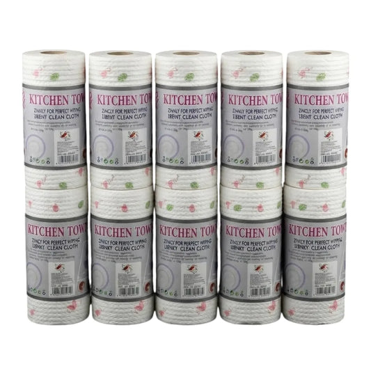 10 Rollos de papel toalla desechable