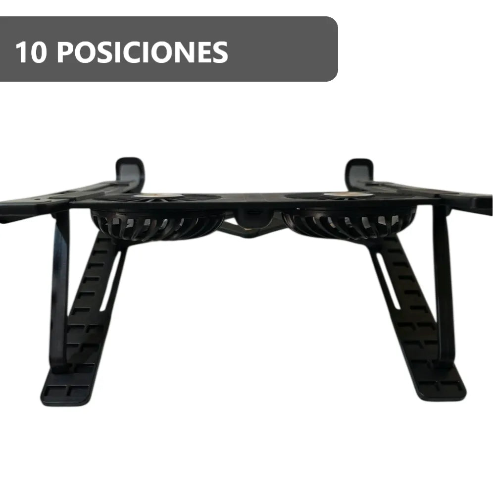 Soporte Base De Laptop Con Doble Ventilador Cooler Ajustable
