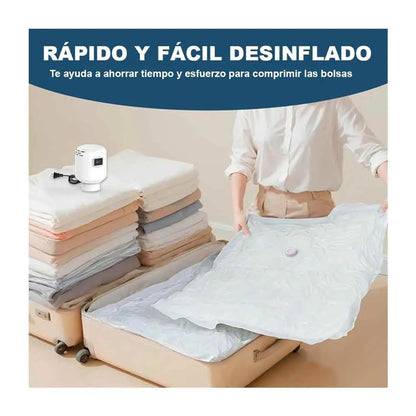 Bomba de vacío eléctrica compresor de aire portátil para bolsas de almacenamiento
