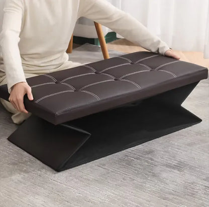 Caja armable rectangular y asiento 76x35x38 - MARRON