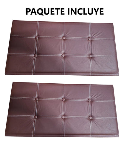 Caja armable rectangular y asiento 76x35x38 - MARRON