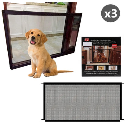 Pack x3 Mallas Protectora Barrera de Mascotas con Ganchos Adhesivos