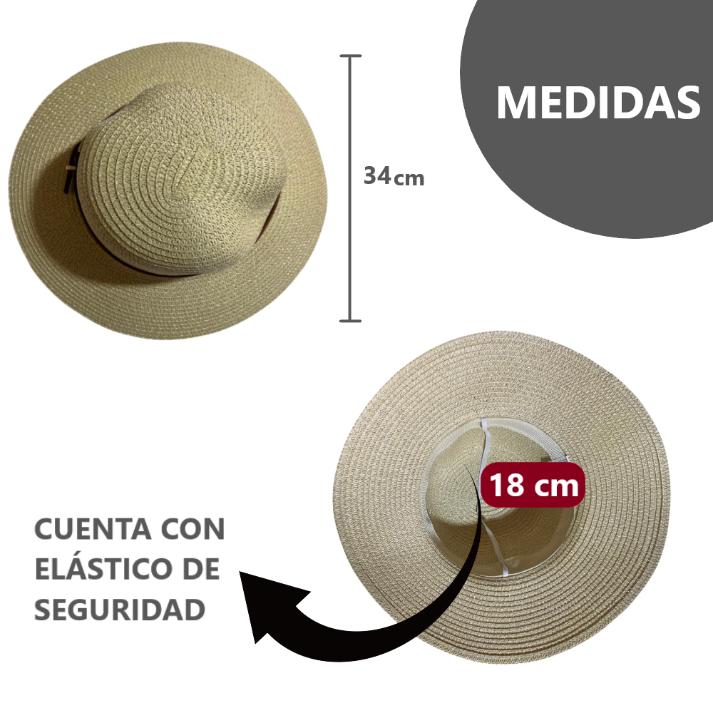 Sombrero con Correa elegante