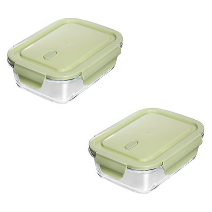 Pack x2 taperes de vidrio 410ml