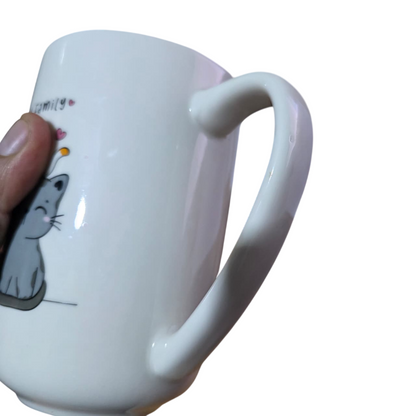 Kit x2 Tazas de con figura de gatos