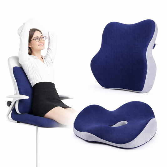Asiento Cojín ergonómico de oficina con soporte para la espalda