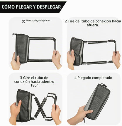 BancoTaburete de camping ligero plegable portátil