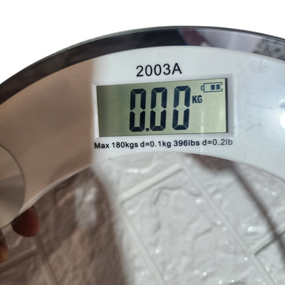 Balanza corporal a pila báscula de hasta 180 kilos - Redondo