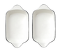 Set x2 platos rectangular  46-10B
